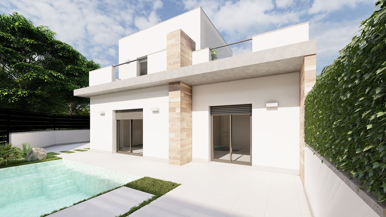 Moderne Villen mit 3 Schlafzimmern, 3 Bädern, Dachterrasse und Privatpool - 2