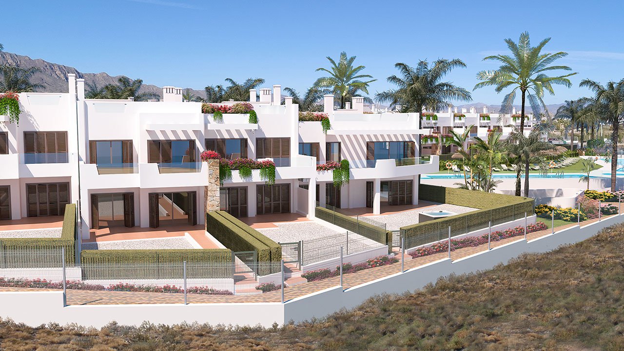 Obergeschoss-Wohnungen mit 2 Schlafzimmern, 1 - 2 Bädern, Dachterrasse, Tiefgaragenstellplatz und Gemeinschaftspool in erster Linie am Strand - 5