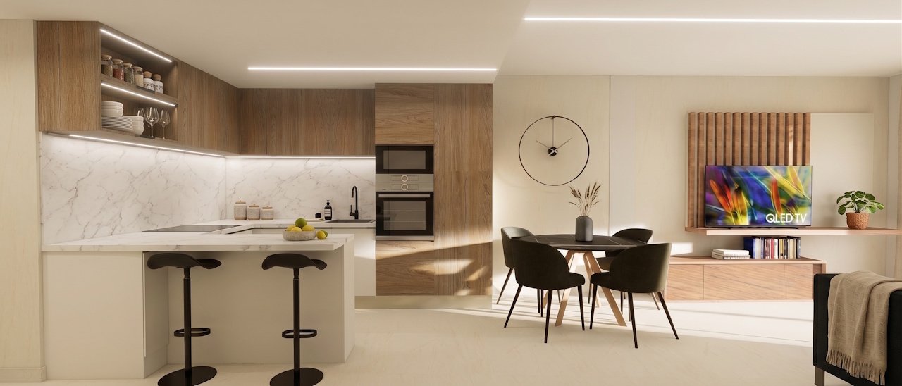 Penthouse-Wohnungen mit 2 Schlafzimmern, 2 Bädern und Dachterrasse in abgeschlossener Anlage mit Gemeinschaftspool und Spa - 7