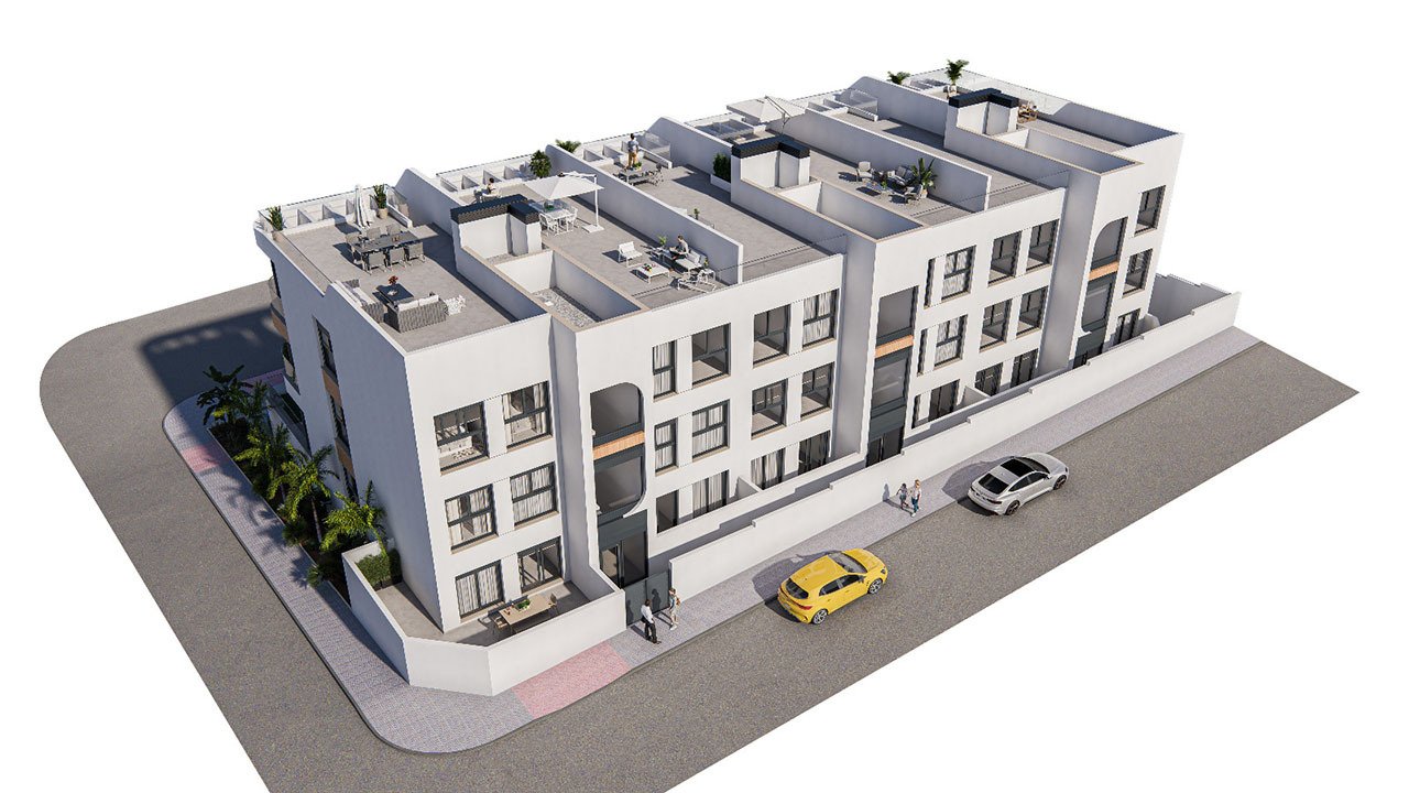 Penthouse-Wohnungen mit 3 Schlafzimmern, 2 Bädern, Dachterrasse, Tiefgaragenstellplatz und Gemeinschaftspool - 5