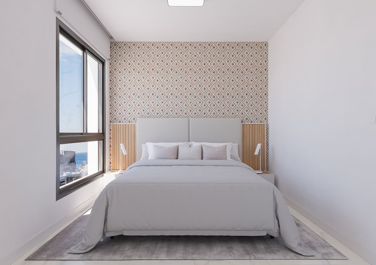 Maisonette-Wohnungen mit 3 Schlafzimmern, 3 Bädern, Klimaanlage, Fußbodenheizung in Bädern, Kfz-Stellplatz und Meerblick in erster Linie am Strand - 8