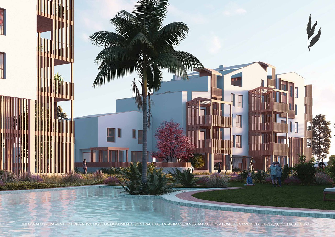 Nachhaltige Penthouse-Wohnungen mit 3 Schlafzimmern, Dachterrasse, Klimaanlage, Kfz-Stellplatz, Gemeinschaftspool und Beachclub nur 400 m vom Strand - 1