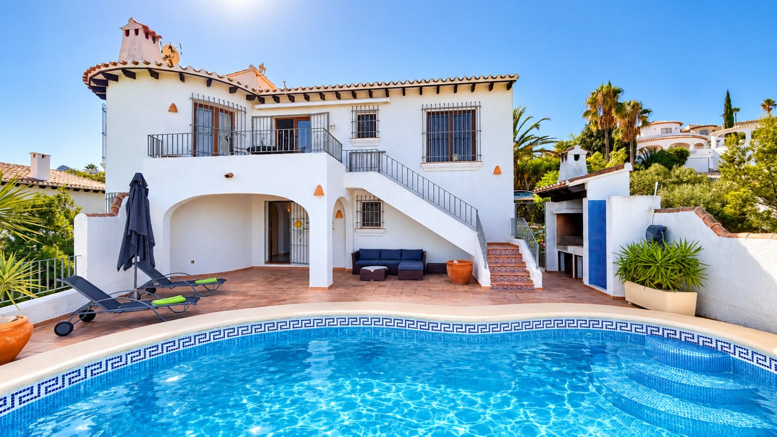 Wunderschön gelegene Villa mit unverbaubarem Meer- und Panoramablick in Monte Pego - 1