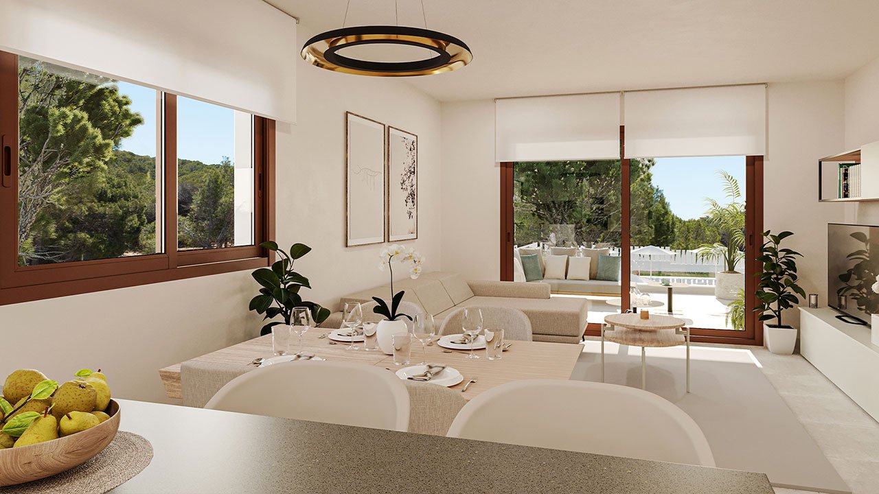 Appartements mit 2 Schlafzimmern, 2 Bädern, Fußbodenheizung in Bädern, Klimaanlage und Gemeinschaftspool nur 250 m vom Meer - 4