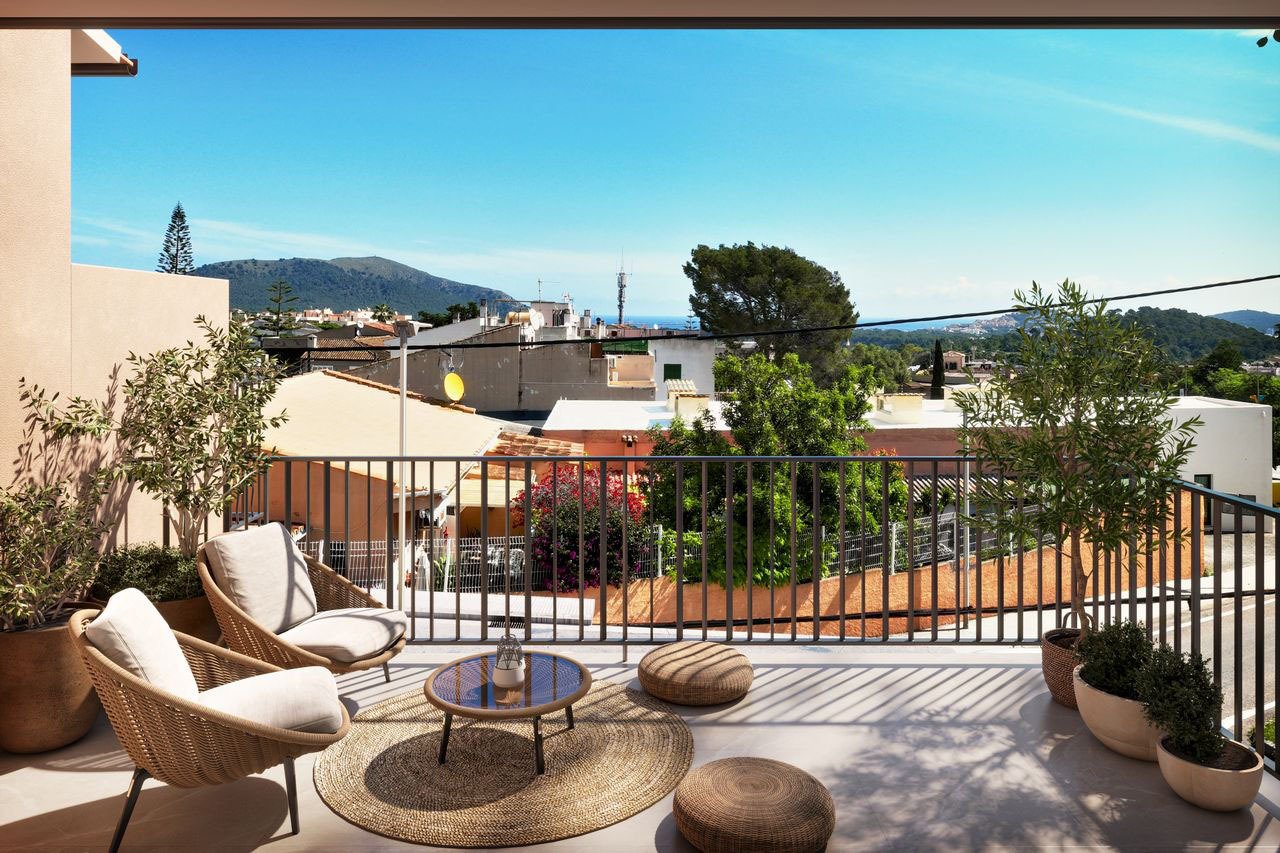 Reihenhäuser mit 2 Schlafzimmern, 2 Bädern, Klimaanlage, Gemeinschaftspool, Tiefgaragenstellplatz und Meerblick - 10