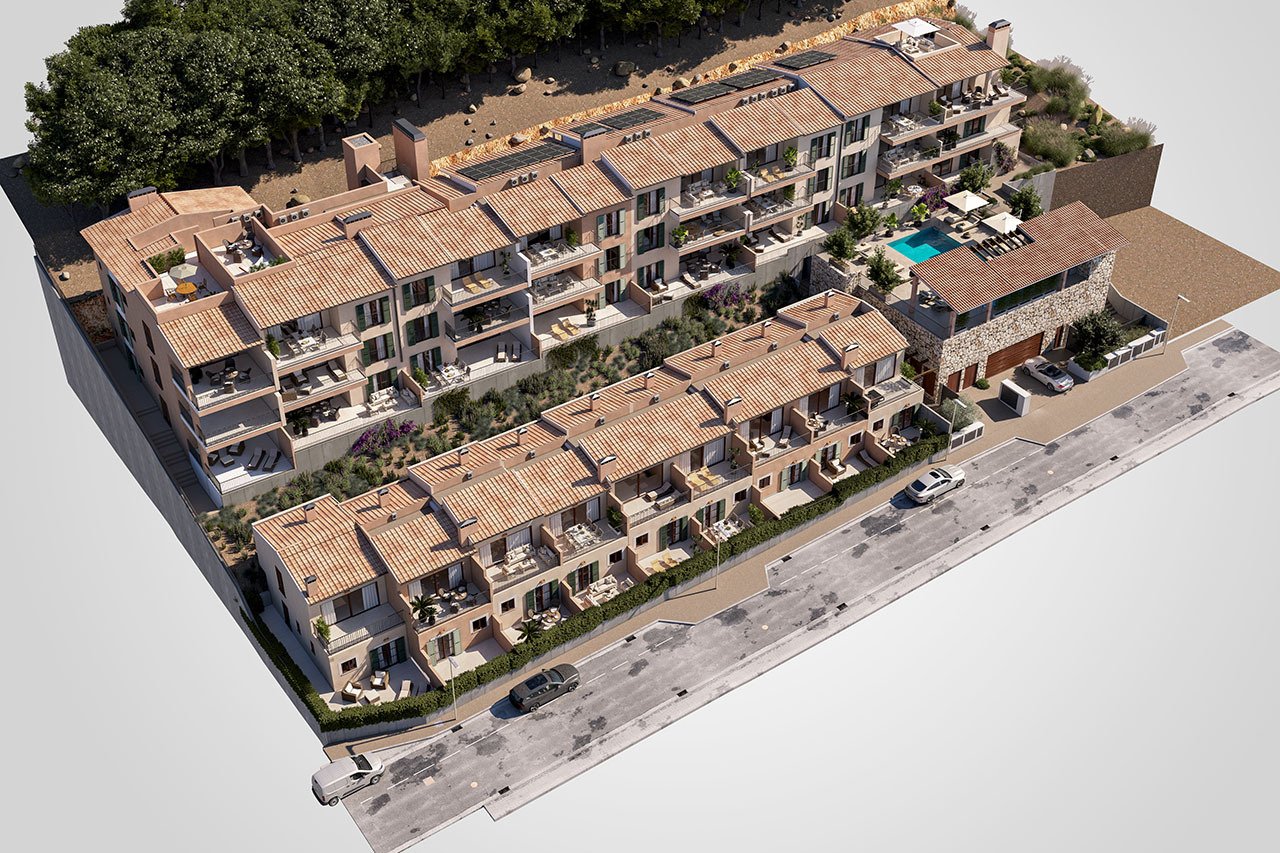 Reihenhäuser mit 2 Schlafzimmern, 2 Bädern, Klimaanlage, Gemeinschaftspool, Tiefgaragenstellplatz und Meerblick - 18