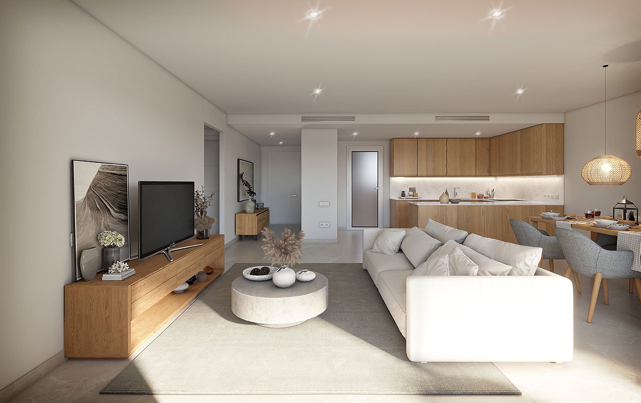Reihenhäuser mit 2 Schlafzimmern, 2 Bädern, Klimaanlage, Gemeinschaftspool, Tiefgaragenstellplatz und Meerblick - 7