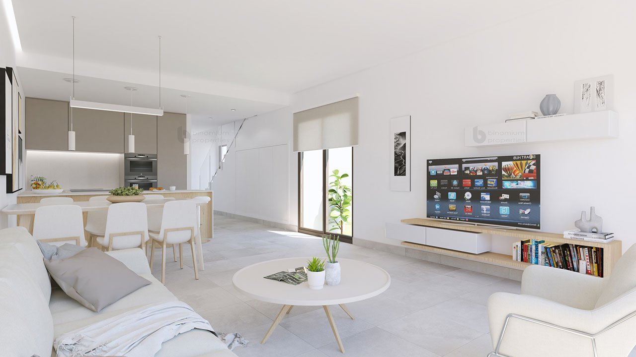 Wunderschöne Villen mit 3 Schlafzimmern, 3 Bädern, Dachterrasse, Fußbodenheizung in Bädern und Privatpool nur 1 km vom Strand - 3