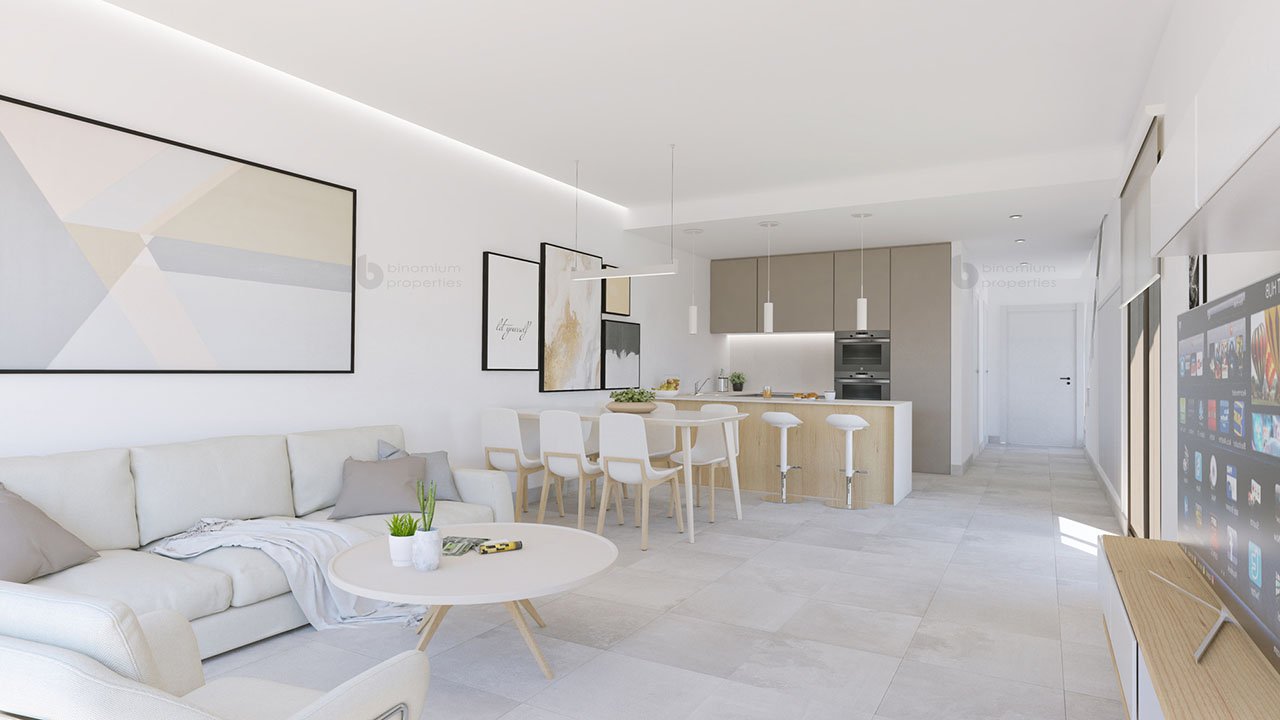 Wunderschöne Villen mit 3 Schlafzimmern, 3 Bädern, Dachterrasse, Fußbodenheizung in Bädern und Privatpool nur 1 km vom Strand - 4