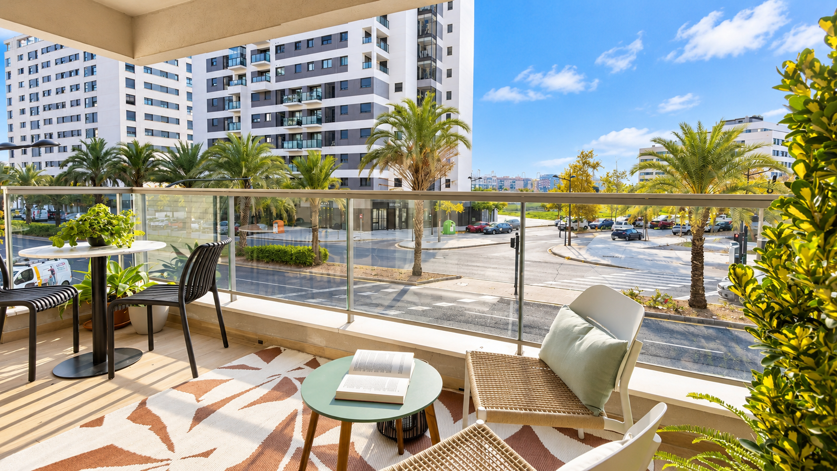Moderne Neubauwohnung mit Terrasse und Pool in Valencia - 11