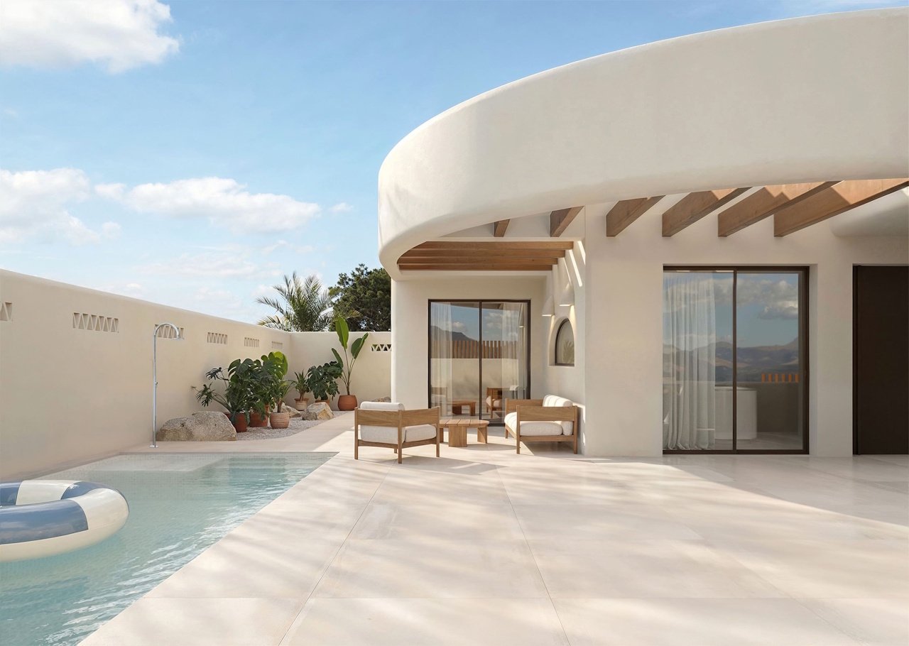 Eingeschossige Villen mit 3 Schlafzimmern, 2 Bädern, Gäste-WC, Privatpool und Kfz-Stellplatz im La Finca Resort - 3