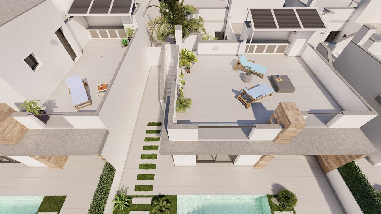 Moderne Villen mit 2 Schlafzimmern, 2 Bädern, Dachterrasse und Privatpool - 13
