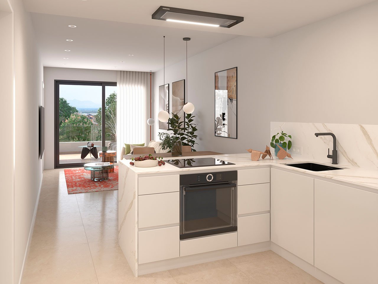 Penthouse-Wohnungen mit 2 Schlafzimmern, 2 Bädern, Dachterrasse, Möblierung, Meerblick, Tiefgaragenstellplatz und Gemeinschaftspool - 6