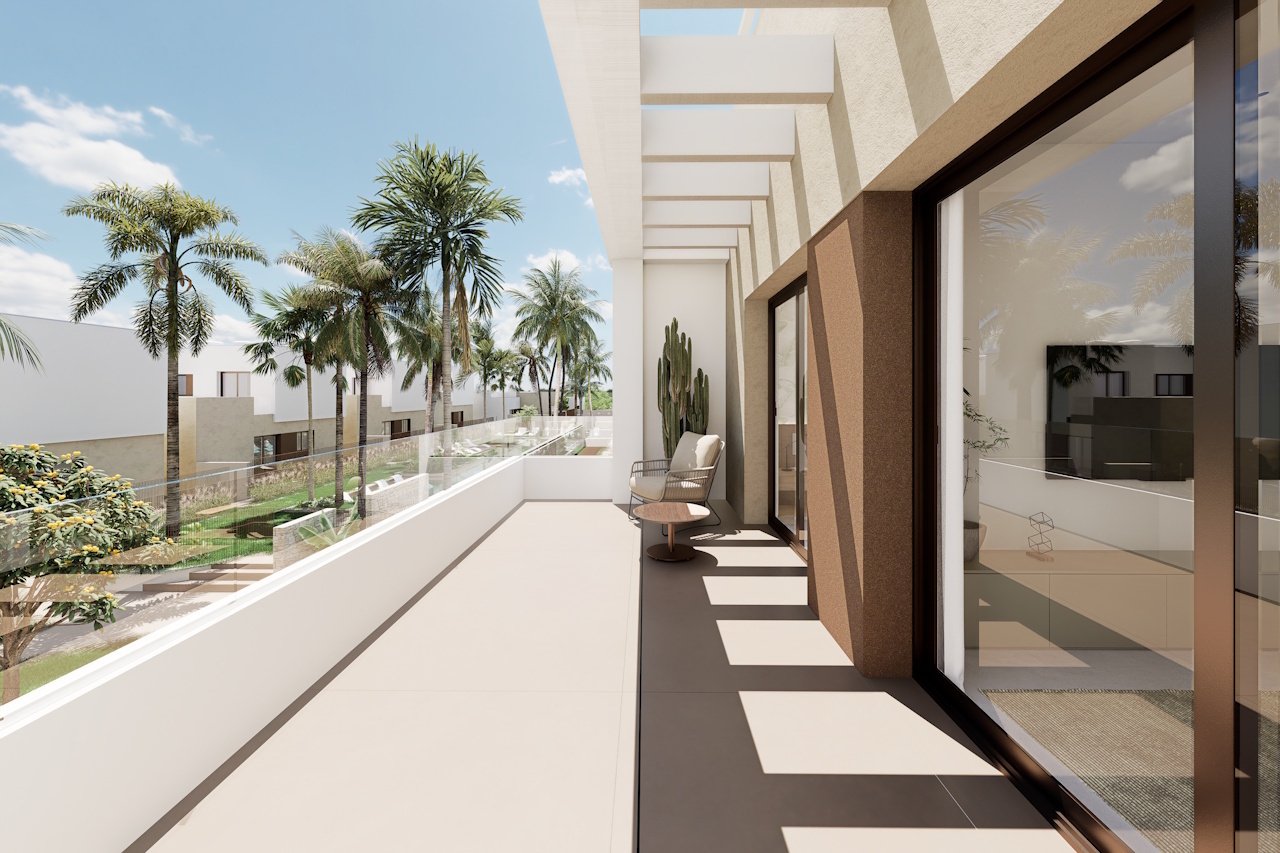 Obergeschoss-Wohnungen mit 3 Schlafzimmern, 2 Bädern, Dachterrasse, Tiefgaragenstellplatz und Gemeinschaftspool neben Serena Golf - 6