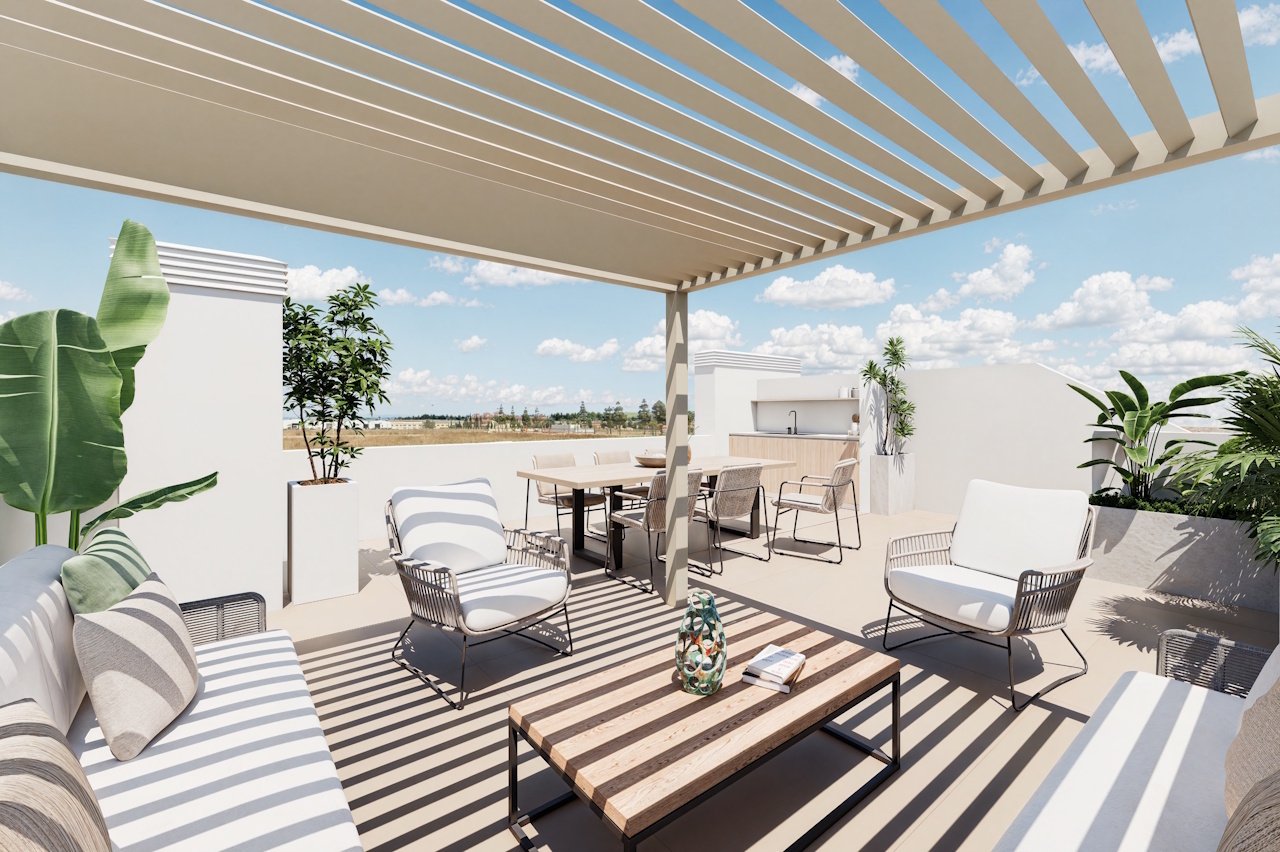 Obergeschoss-Wohnungen mit 3 Schlafzimmern, 2 Bädern, Dachterrasse, Tiefgaragenstellplatz und Gemeinschaftspool neben Serena Golf - 12
