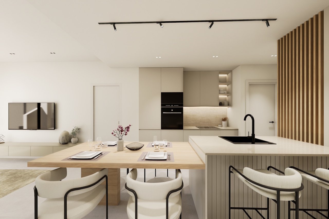 Obergeschoss-Wohnungen mit 3 Schlafzimmern, 2 Bädern, Dachterrasse, Tiefgaragenstellplatz und Gemeinschaftspool neben Serena Golf - 5