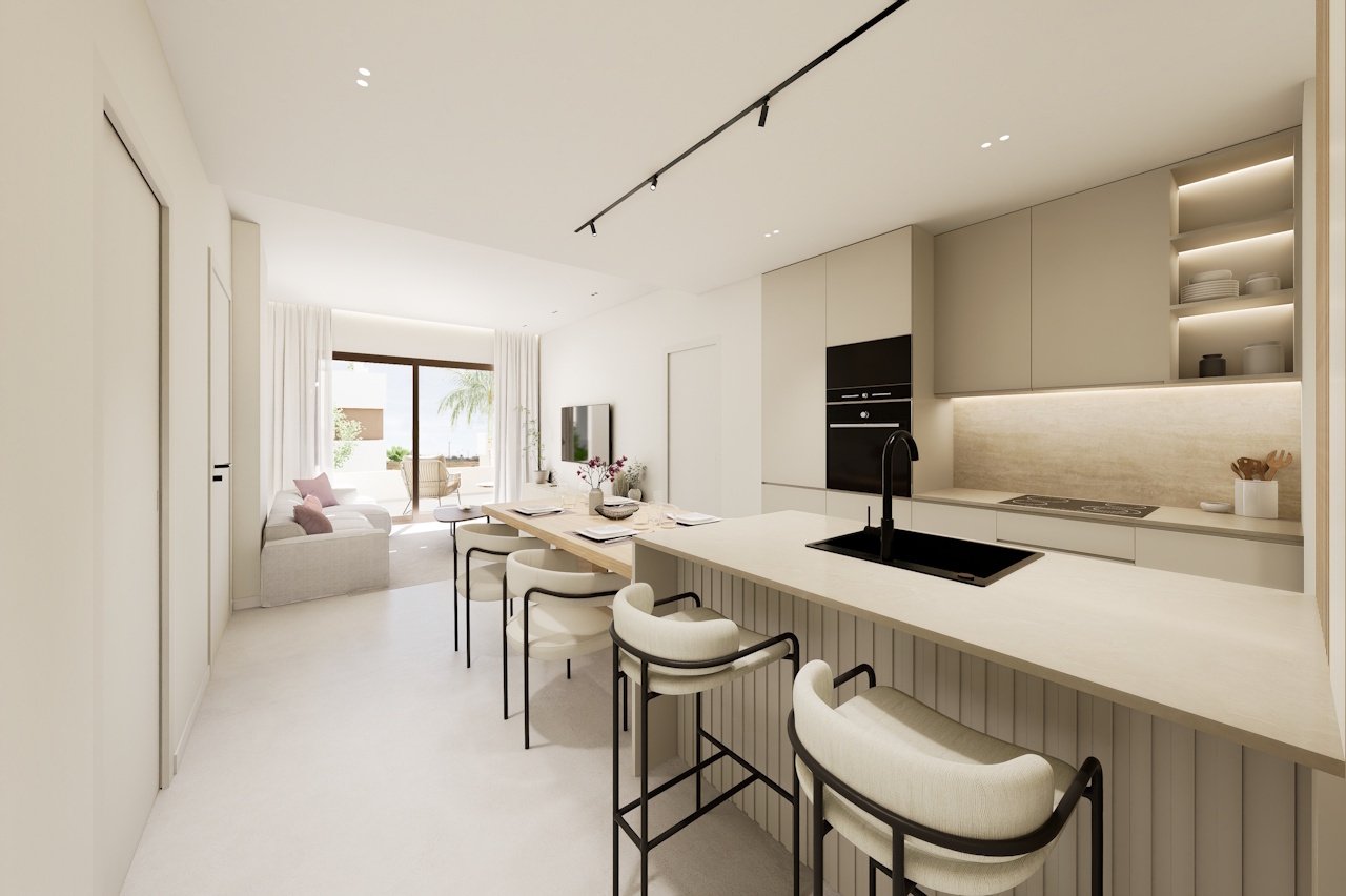 Obergeschoss-Wohnungen mit 3 Schlafzimmern, 2 Bädern, Dachterrasse, Tiefgaragenstellplatz und Gemeinschaftspool neben Serena Golf - 3