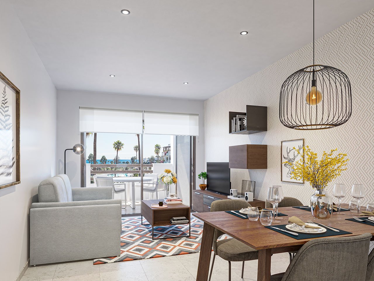 Penthouse-Wohnungen mit 1 Schlafzimmer, 1 Bad, Dachterrasse, Tiefgaragenstellplatz und Gemeinschaftspool nur 500 m vom Strand - 8