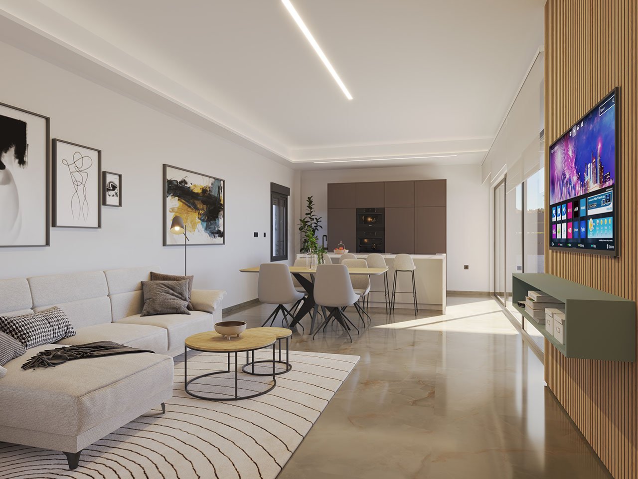 Villen mit 3 Schlafzimmern, 2 Bädern, Dachterrasse und Privatpool in wunderschöner Golfanlage - 5