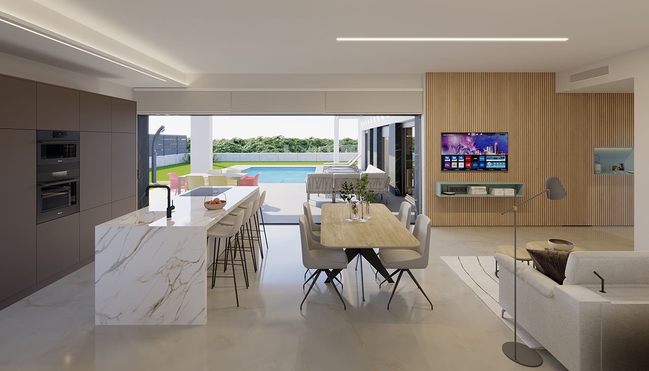 Villen mit 3 Schlafzimmern, 2 Bädern, Dachterrasse und Privatpool in wunderschöner Golfanlage - 4