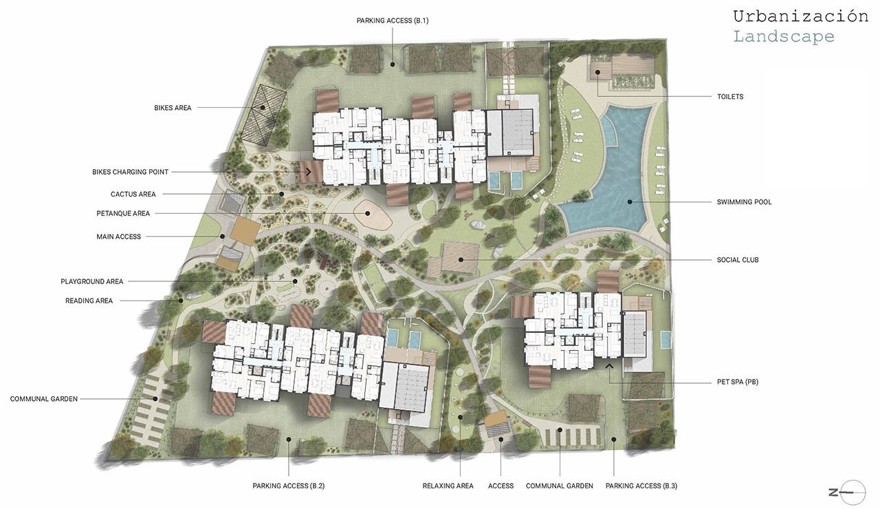 Nachhaltige Appartements mit 2 Schlafzimmern, 2 Bädern, Klimaanlage, Kfz-Stellplatz, Gemeinschaftspool und Beachclub nur 400 m vom Strand - 5