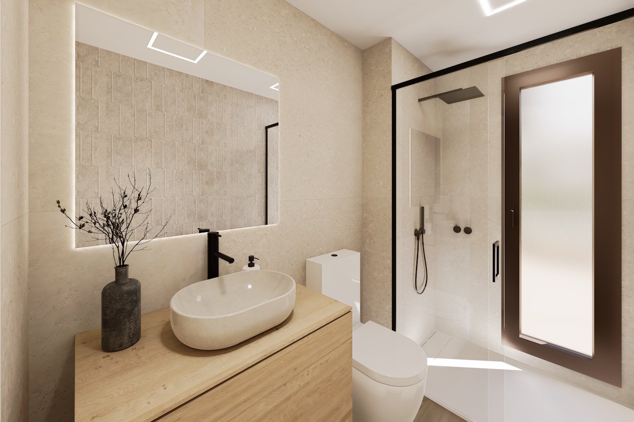 Villen mit 3 Schlafzimmern, 2 Bädern, Gäste-WC, Tiefgaragenstellplatz und Gemeinschaftspool neben Serena Golf - 6