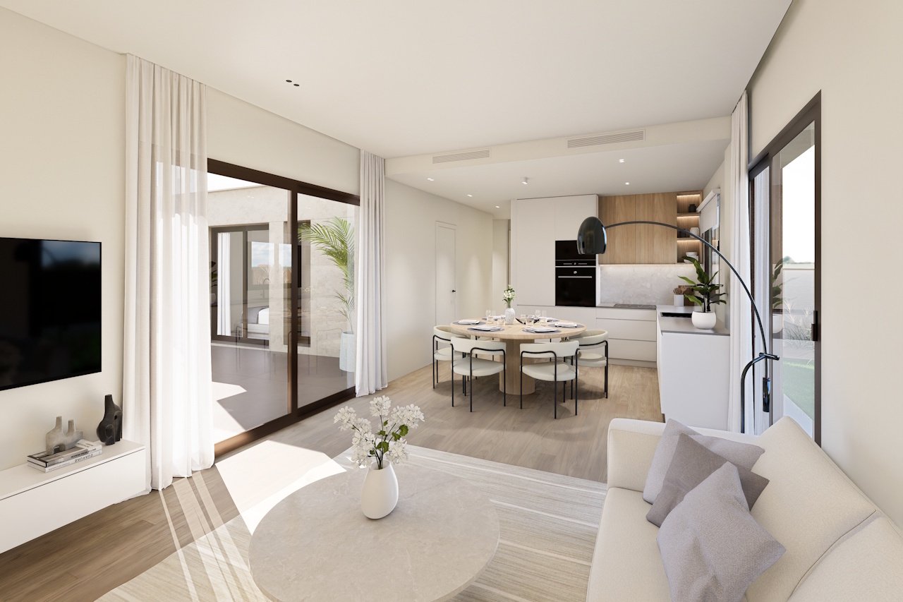 Villen mit 3 Schlafzimmern, 2 Bädern, Gäste-WC, Tiefgaragenstellplatz und Gemeinschaftspool neben Serena Golf - 2