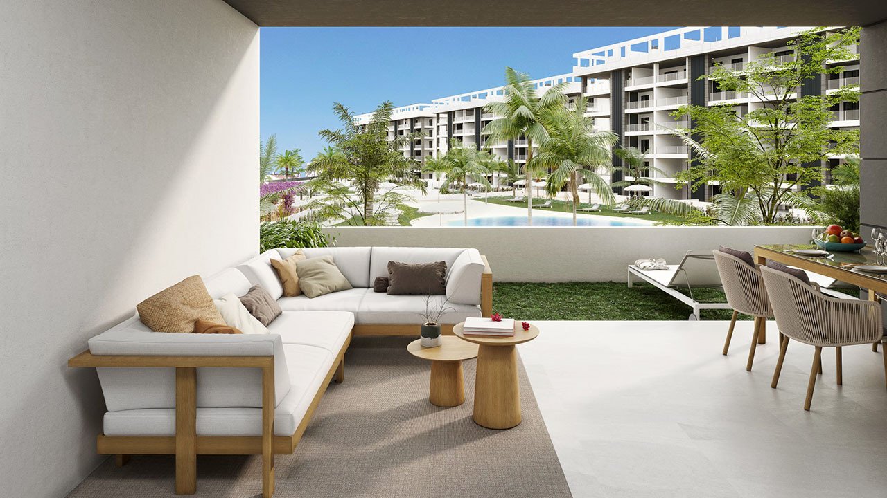 Appartements mit 2 Schlafzimmern, 2 Bädern, Vorinstallation Klimaanlage, Kfz-Stellplatz und Gemeinschaftspool nur 700 m vom Strand - 8