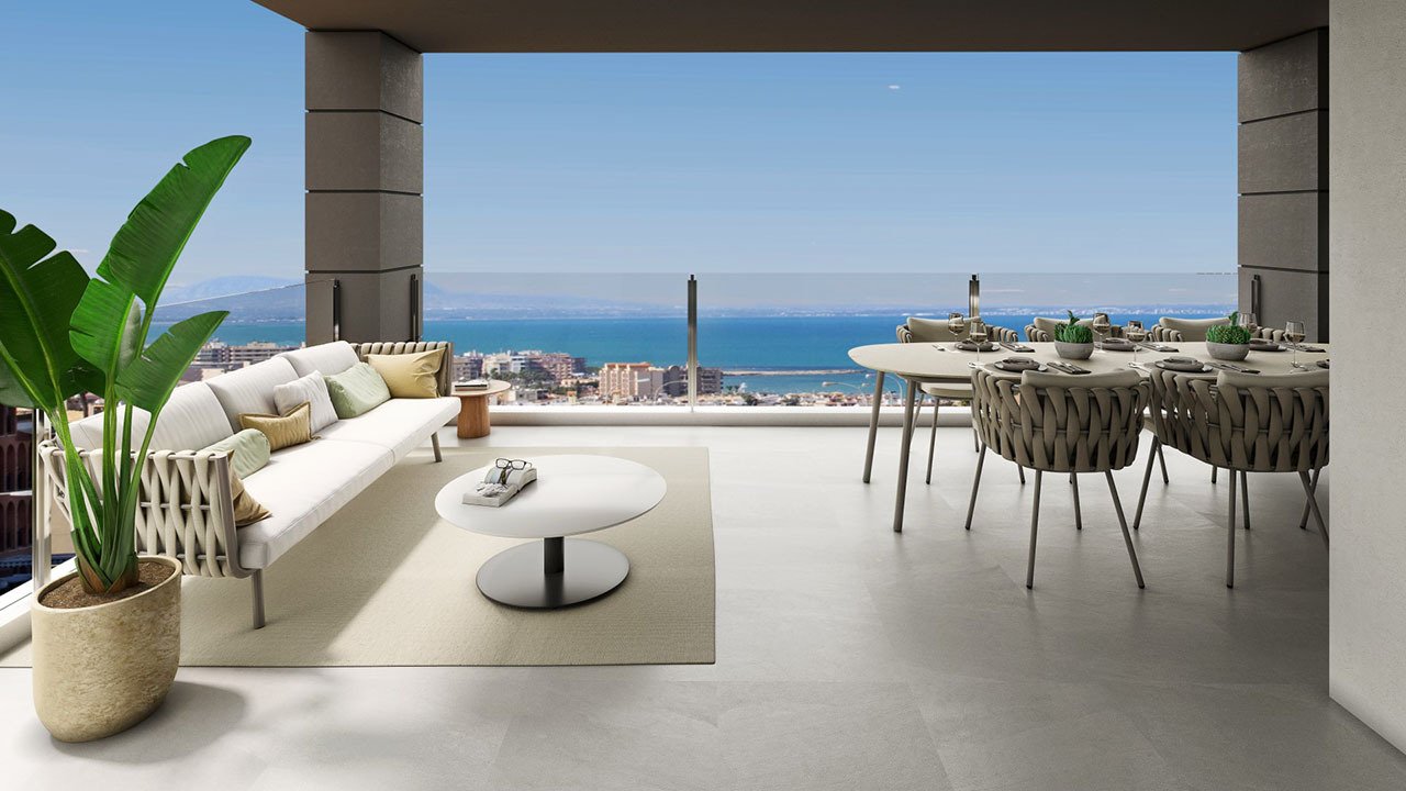 Appartements mit 2 Schlafzimmern, 2 Bädern, Vorinstallation Klimaanlage, Kfz-Stellplatz und Gemeinschaftspool nur 700 m vom Strand - 9