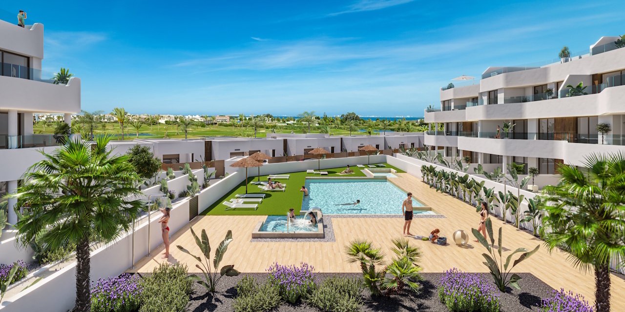 Appartements mit 2 Schlafzimmern, 2 Bädern, Tiefgaragenstellplatz und Gemeinschaftspool in der Golfanlage La Serena Golf - 2