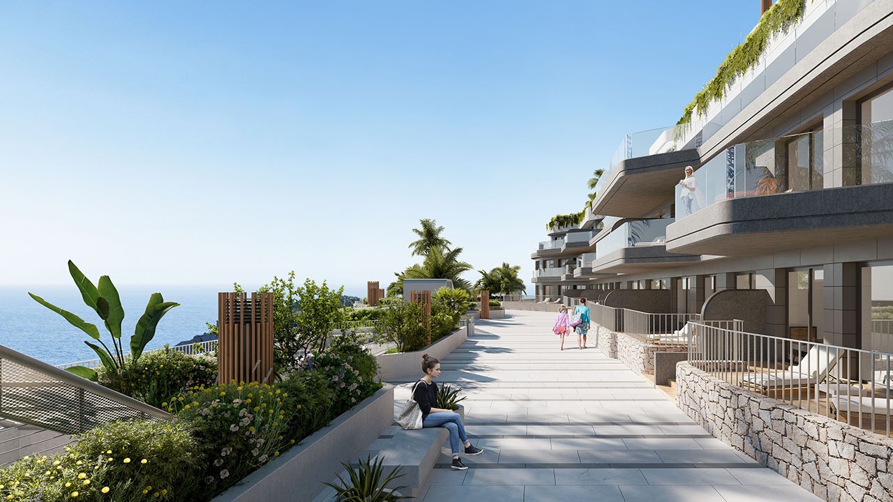 Fantastische Wohnungen mit 3 Schlafzimmern, 2 - 3 Badezimmern, Klimaanlage, Tiefgaragenstellplatz, Gemeinschaftspool und Meerblick - 3