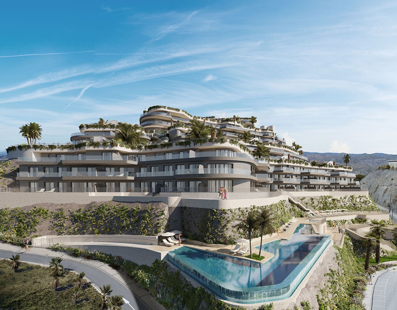Fantastische Wohnungen mit 3 Schlafzimmern, 2 - 3 Badezimmern, Klimaanlage, Tiefgaragenstellplatz, Gemeinschaftspool und Meerblick - 4
