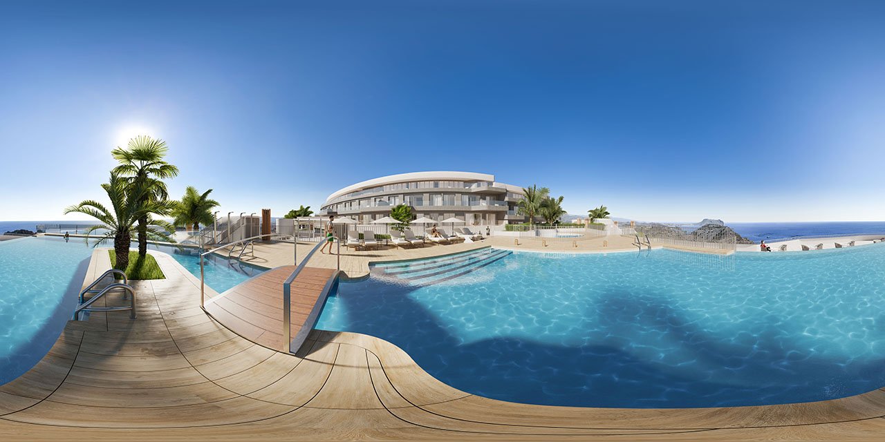 Fantastische Wohnungen mit 3 Schlafzimmern, 2 - 3 Badezimmern, Klimaanlage, Tiefgaragenstellplatz, Gemeinschaftspool und Meerblick - 12