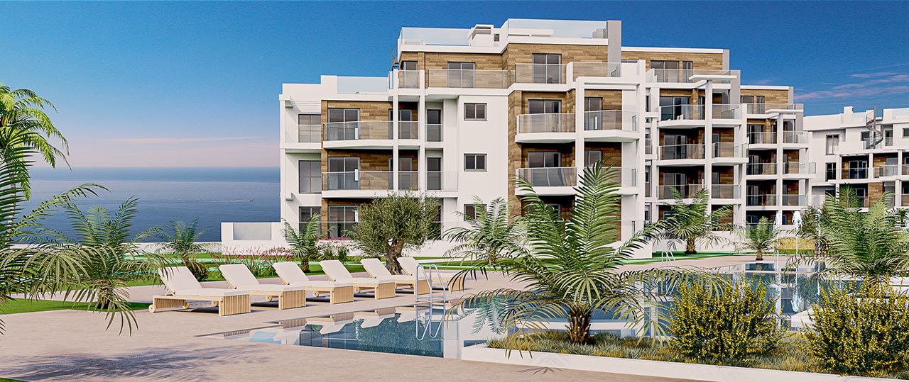 Maisonette-Wohnungen mit 3 Schlafzimmern, 2 Bädern und Meerblick in abgeschlossener Anlage mit Gemeinschaftspool direkt am Strand - 3