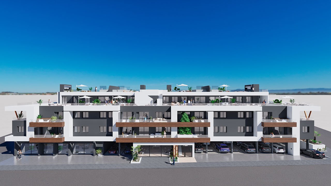 Moderne Appartements mit 3 Schlafzimmern, 2 Bädern, Einbauküchen mit Elektrogeräten und Gemeinschaftspool - 12