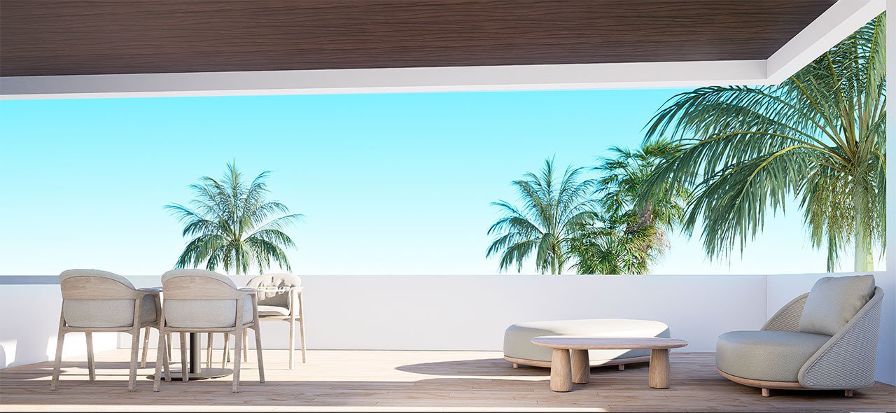 Appartements mit 2 Schlafzimmern, 2 Bädern, Gemeinschaftspools und Meerblick - 14