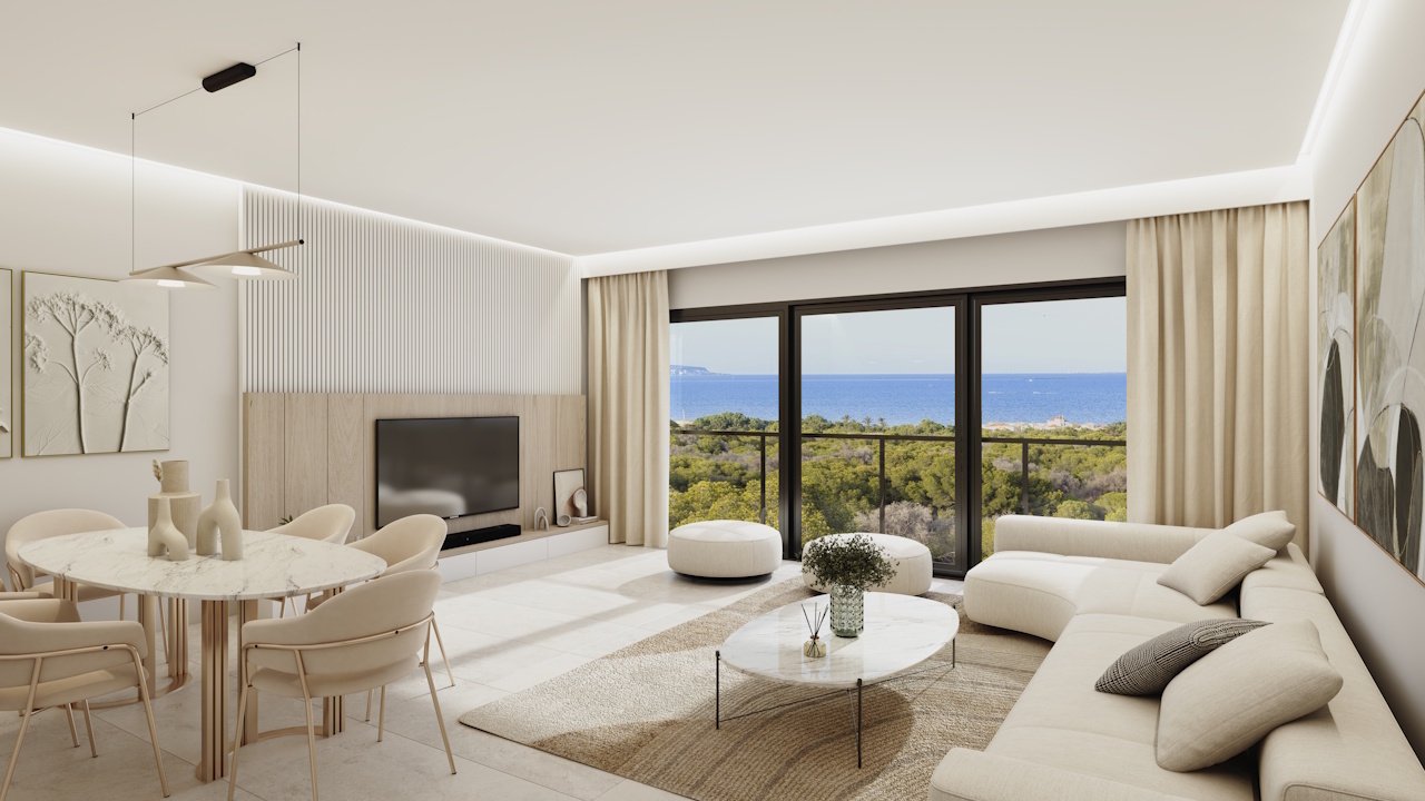 Moderne Appartements mit 3 Schlafzimmern, 2 Bädern, Gemeinschaftspool und zum Teil auch mit Meerblick nur 800 m vom wunderschönen Sandstrand - 3