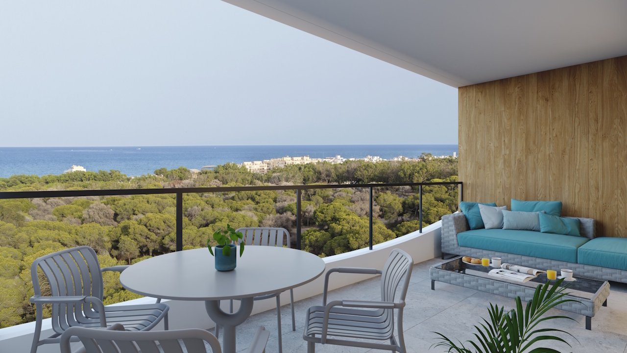 Moderne Appartements mit 3 Schlafzimmern, 2 Bädern, Gemeinschaftspool und zum Teil auch mit Meerblick nur 800 m vom wunderschönen Sandstrand - 1