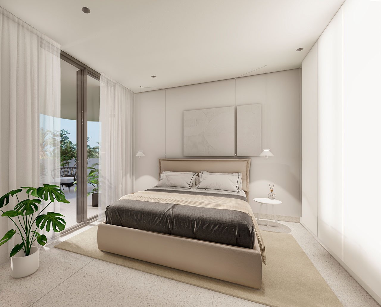 Appartements mit 2 Schlafzimmern, 2 Bädern, Klimaanlage und Einbauküchen mit Elektrogeräten in abgeschlossener Anlage mit Gemeinschaftspool und SPA - 19