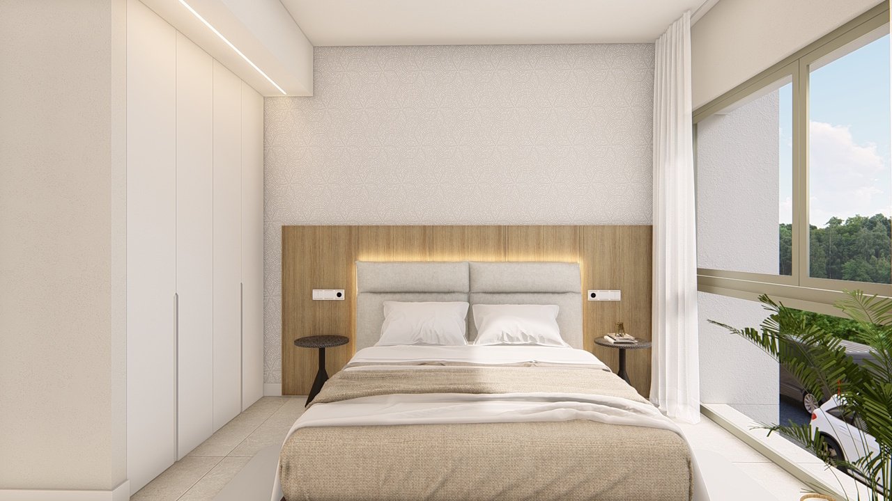 Penthouse-Wohnungen mit 3 Schlafzimmern, Tiefgaragenstellplatz und Gemeinschaftspool in einer wunderschönen Golfanlage und nur 500 m vom Strand - 22