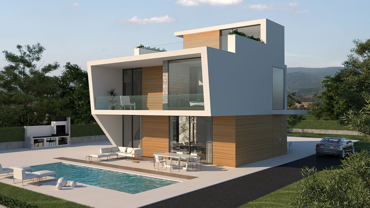 Exklusive Villen mit 3 - 4 Schlafzimmern, 3 - 4 Bädern, 1 Gäste-WC, Dachterrasse und Privatpool nur 600 m vom Strand - 2