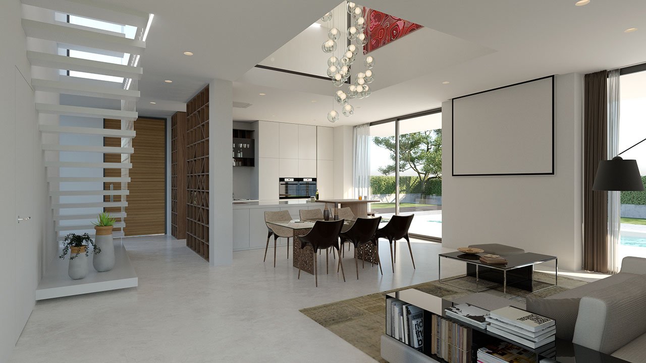 Exklusive Villen mit 3 - 4 Schlafzimmern, 3 - 4 Bädern, 1 Gäste-WC, Dachterrasse und Privatpool nur 600 m vom Strand - 6