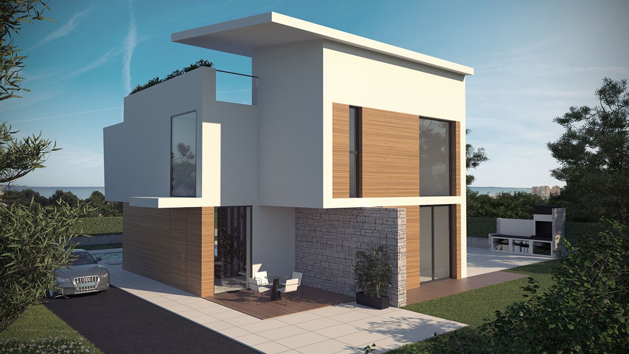 Exklusive Villen mit 3 - 4 Schlafzimmern, 3 - 4 Bädern, 1 Gäste-WC, Dachterrasse und Privatpool nur 600 m vom Strand - 4