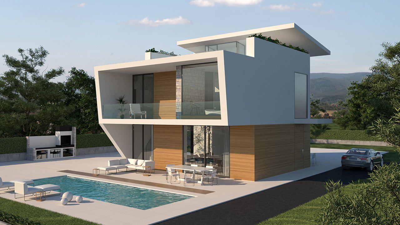 Exklusive Villen mit 3 - 4 Schlafzimmern, 3 - 4 Bädern, 1 Gäste-WC, Dachterrasse und Privatpool nur 600 m vom Strand - 1