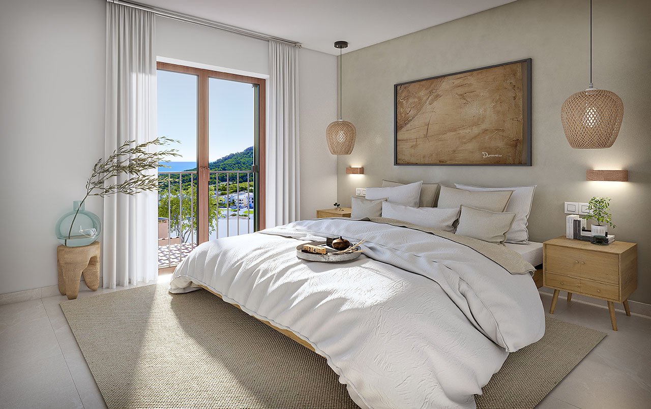 Appartements mit 2 Schlafzimmern, 2 Bädern, Klimaanlage, Gemeinschaftspool, Tiefgaragenstellplatz und Meerblick - 11