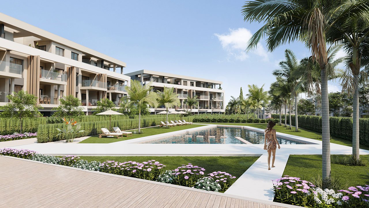 Fantastische Penthouse-Wohnungen mit 3 Schlafzimmern, 2 Bädern, Tiefgaragenstellplatz und Gemeinschaftspool im Santa Rosalía Lake and Life Resort - 1