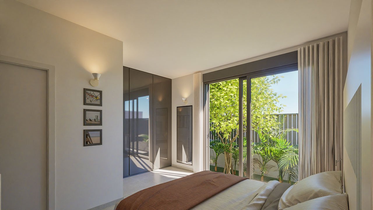 Doppelhaus-Villen mit 3 Schlafzimmern, 3 Bädern, Dachterrasse, Vorinstallation Klimaanlage und Privatpool nur 100 m vom Strand - 8