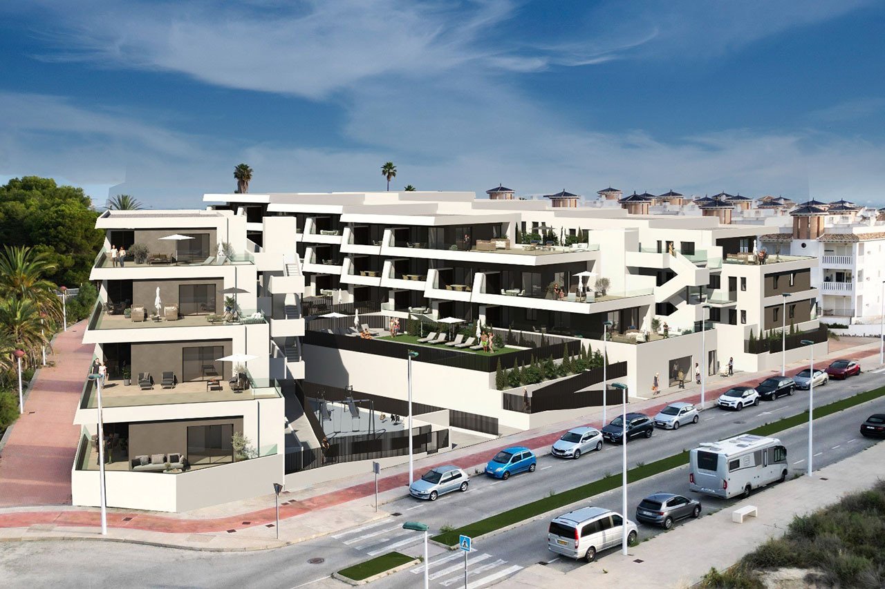 Appartements mit 2 Schlafzimmern, 2 Bädern, Möblierung, Meerblick, Tiefgaragenstellplatz und Gemeinschaftspool - 1