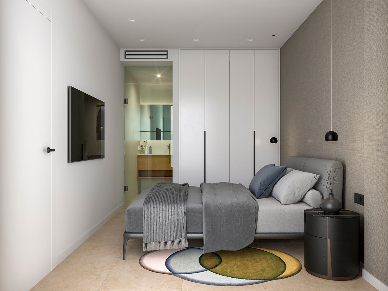 Appartements mit 2 Schlafzimmern, 2 Bädern, Möblierung, Meerblick, Tiefgaragenstellplatz und Gemeinschaftspool - 7