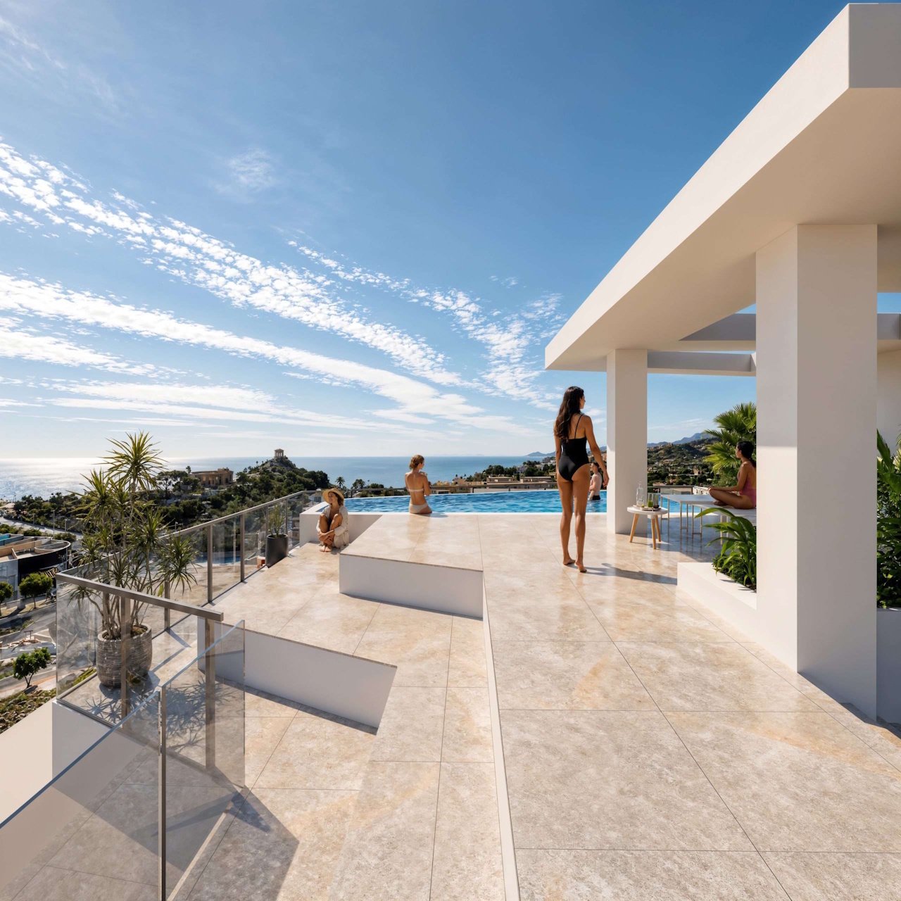 Penthouse-Wohnungen mit 2 Schlafzimmern, Klimaanlage, Fußbodenheizung in Bädern, Tiefgaragenstellplatz und Gemeinschaftspool nur 650 m vom Strand - 8
